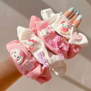 Mädchen Geschenk Romantisch Lila Weiß Haar gummi Verschiedene Stil Haarschmuck Haarband Nette Kaninchen Waffel Haar gummis - Product Image 2