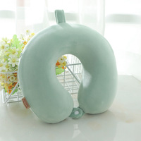 Oreiller de voyage ergonomique en mousse à mémoire de forme en U, léger et élastique, pour la protection du cou en bureau ou en voyage, personnalisable en gros