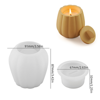 Offre à Durée Limitée : Moule en Silicone XINCHOUT pour Bougie Citrouille, pour Résine Époxy DIY, Fabriqué en Chine, 1 Ensemble/Paquet