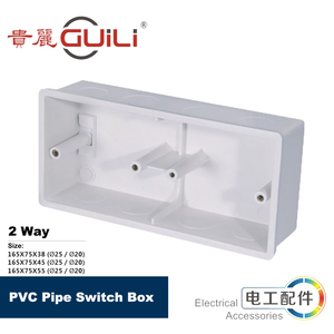 Boîte de <span class=keywords><strong>connexion</strong></span> électrique boîte de lumière encastrée 2 voies plastique ABS PVC PP boîte électronique simple de haute qualité - Product Image 4