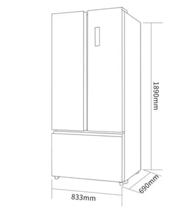 Inverter portabel tiga pintu Folio, pembuat es besar untuk penggunaan di rumah gaya Amerika - Product Image 2