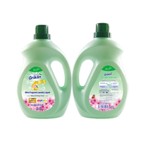 1L 3L 5L Détergent à lessive liquide à arôme frais Conception unique de bouteille avec d'excellentes performances de lavage après lavage Avantages