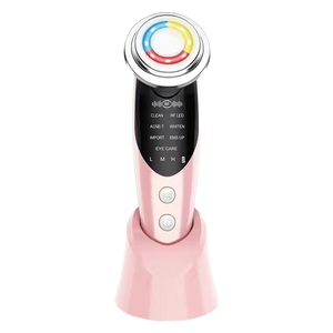 อุปกรณ์ยกกระชับใบหน้า 5-in-1 ความถี่สูง การสั่นสะเทือน ไฟ LED สีสันสดใส เครื่องนวดหน้ากระชับผิว เครื่องมือเสริมความงาม - Product Image 3