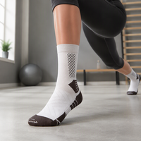 Chaussettes de sport à compression mi-mollet pour femmes