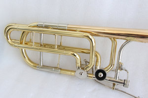 <span class=keywords><strong>Trombone</strong></span> basse en <span class=keywords><strong>cuivre</strong></span> doré, corps en laiton laqué transparent, tonalité Bb / F / Gb / D, <span class=keywords><strong>trombone</strong></span> basse à vendre OME - Product Image 4