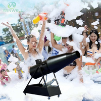 Machine à mousse avec télécommande sans fil, portable, pour fêtes, extérieur, enfants, mariage, effets de scène, Noël en intérieur