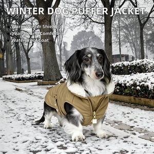 Veste pour chien d'hiver moderne, écologique et luxueuse, imperméable, rembourrée, pour toutes les saisons, taille XL, Bassotto, Wiener, Dachshund, Hamburg, Teckel - Product Image 2