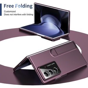 Étui de téléphone portable mat tendance pour Samsung Z Fold 8 7 6 5 4 3 avec support à bande, protection d'écran avant, coque rigide antichoc - Product Image 2