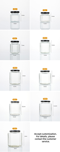 45ml,60ml,85ml,100ml,180ml,280ml,380ml,500ml,730ml Clear Glass Hexagon <strong>Jar</strong> <strong>Small</strong> Hexagonal Spice Honey <strong>Jar</strong> for Chili Spice Jelly - Product Image 2