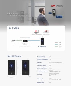 Terminal de Control de Acceso con Reconocimiento Facial Hikvision DS-K1T342MFWX-E1, Pantalla Táctil de 4.3 Pulgadas, Huella Dactilar, Tarjeta M1, Máscara, PoE, WiFi - Product Image 5