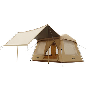 เต็นท์แคมป์ปิ้งสำหรับนักสำรวจ หนึ่งห้องนอน โครงอะลูมิเนียม 2000 มม. กันน้ำ พกพาสะดวก พับได้ กันแดด - Product Image 1