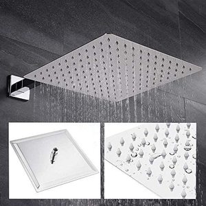 Cuarto de baño de cromo Sistema de ducha 12 pulgadas de lluvia ducha con Spray de cuerpo y de ducha - Product Image 4