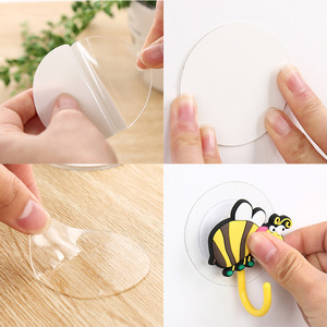 Transparent Silicone Suction Cup <b>Adhesive</b> Strong Fixing For Bathroom Wall <b>Hooks</b> - Product Image 5