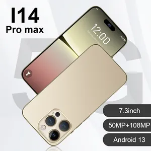 2022 I14 14 Pro Max 256 Gb 5G Smartphone 7.3 Inci Baterai Ponsel 16 + 1T Ponsel Dibuka Smartphone Android