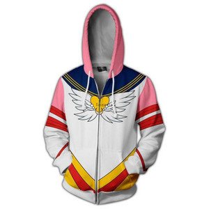 Sweat-shirt à capuche Sailor Moon avec impression numérique 3D, manteau de dessin animé cosplay, nouveau style, commerce extérieur - Product Image 2