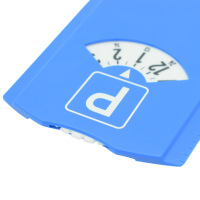 Disque de stationnement en plastique OEM avec grattoir à glace Disque de stationnement Horloge de stationnement automatique
