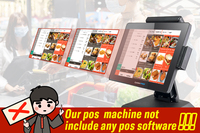 15 "écran tactile de bureau tout-en-un système de point de vente à vendre tablette interactive de point de vente de restaurant pour les entreprises