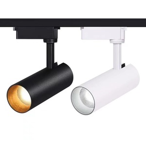Système d'éclairage sur rail LED noir moderne, pendentifs annulaires, luminaire de plafond pour magasin de détail, lumière du jour 6000K, garantie 3 ans, IRC 90 - Product Image 4
