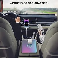 Chargeur de voiture USB étanche 78W 4 ports 12V avec double PD3.0 et QC3.0 à charge ultra-rapide, plusieurs ports USB pour voiture et bateau