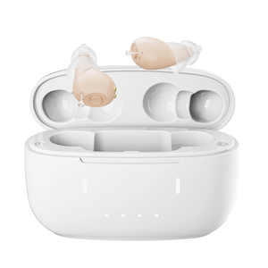 Aides auditives rechargeables sans ordonnance pour les seniors, réduction du bruit, son clair, design intra-auriculaire confortable et invisible - Product Image 1