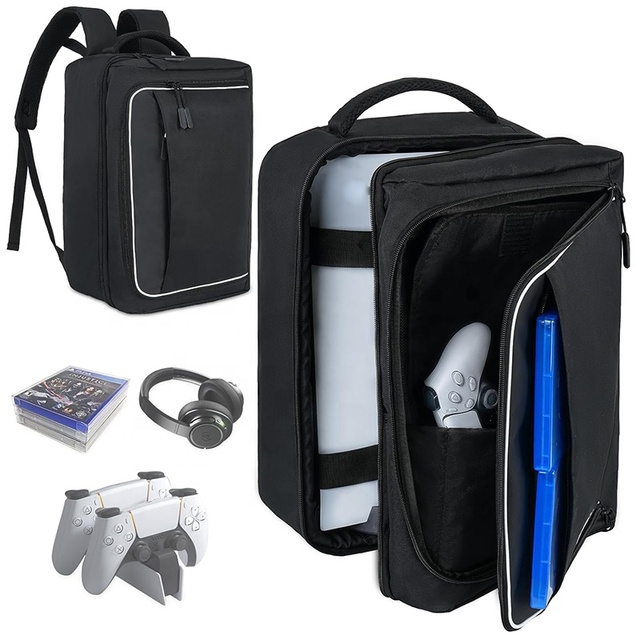Custom Console Headphone Protective Carrying Case Storage Bag Travel PS5 Console Backpack Compatible for PS5 Special Bags