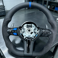 Volant en cuir pour BMW F10 F30 F01 F36 F20 F22 F31 F87 F80 F15 E70 E90 M2 M3 M4 M5 M6 X5 Haute Qualité