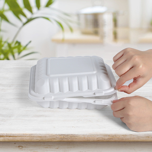 Khay đựng thức ăn dùng một lần bằng nhựa PP 3 ngăn, dung tích 1100ml, có thể dùng lò vi sóng, kèm nắp đậy, xuất xứ nhà máy - Product Image 5