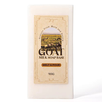 Base de savon hydratante au lait de chèvre blanc à faire fondre et à couler 1 kg pour peaux sensibles et sèches