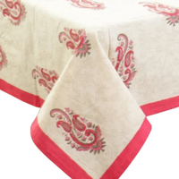 Nappe de banquet de mariage jetable indienne 100 % coton, motifs personnalisés, imperméable, écologique, durable, résistante à l'huile et infroissable