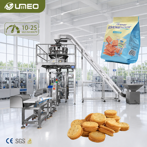 Ensacheuse verticale automatique multi-têtes pour biscuits, gâteaux, snacks, pop-corn, boules de fromage, sachets de 50g et 100g - Product Image 1