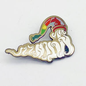 Pin de solapa de metal personalizado con diseño de fabricante, alfileres de solapa de esmalte deportivo para club de fútbol, alfiler de metal - Product Image 4