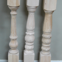 Conception PVC prix usine main courante en bois sculpté maison moderne pilier d'escalier en spirale escalier balustrade moule escalier main courante en bois