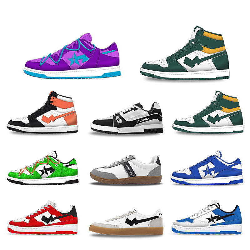 2023 Custom Low Cut Retro 4s Logo Brand Genuine Leather Manufacturer Women Men Private Label Sport Basketball Shoes Sneakers
