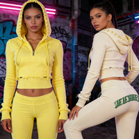Ensemble sweat-shirt et jogging pour femmes, ensemble de survêtement, dernier design, fabricants de vêtements personnalisés, ensemble de pantalon de jogging pour femmes