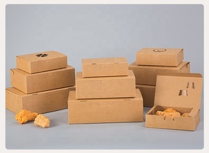 Contenants pliables personnalisés en papier pour plats à emporter, boîtes alimentaires jetables pour poulet frit, riz frit, salade, emballage de livraison de repas - Product Image 4
