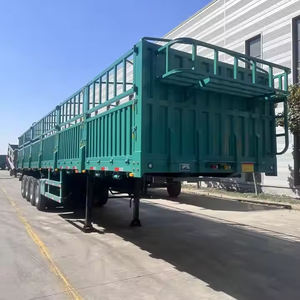 Venta Directa de Fábrica, Garantía de Calidad, Semirremolque de Plataforma con Eje de 80t, Tipo Barn, con Barandas, en Venta - Product Image 5