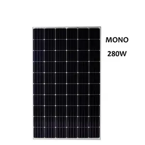 सभी काले सौर पैनलों मोनो 270 वाट 270w 280w 9BB 12BB पूर्ण कोशिकाओं सौर पैनल PERC पैनल मॉड्यूल सस्ते कीमत