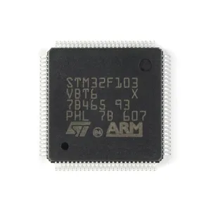 Circuito Integrado Original HXC, MCU STM32F103VBT6 LQFP-100 de 32 bits, Chip Microcontrolador STM32F103 - Product Image 1