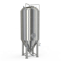 Fermenteur mince et haut de 2000 L en promotion |   Acier inoxydable 304/316 |   Veste à double refroidissement |   Réservoir de brasserie de grand volume