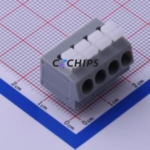 KF202-5.0-4P Spring Terminal Block Through hole Component (THT),P=5mm Connector 5mm 4P 4 16A - Product Image 1