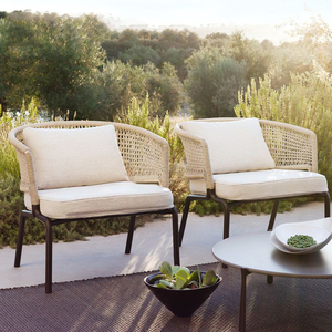 Hot Selling Garden Furniture Lounge Set Villa Leisure Pe <b>rattan</b> Aluminum Alloy <b>Sofa</b> Outdoor Lounge Sectional <b>Sofa</b> Furniture Set - Product Image 5