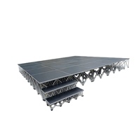 Scène de spectacle antidérapante pour événements, installation rapide, scène en contreplaqué de 18 mm, en vente