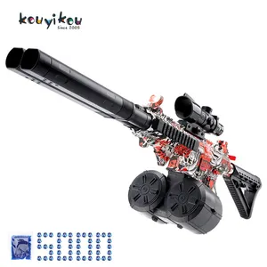 Kouyikou-pistola eléctrica de salpicaduras de gel, doble barril, bláster eléctrico