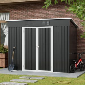 Công cụ đổ vườn nhà với pent Roof kim loại vườn nhà với cửa kim loại đổ với nền tảng gửi thư đặt hàng gói - Product Image 2