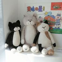 Penjualan Langsung Pabrik Mainan Kucing Plush dengan Isian Jelly Panas yang Dapat Diisi Ulang, Mainan Kucing Plush Besar 110cm, Boneka Kucing Besar
