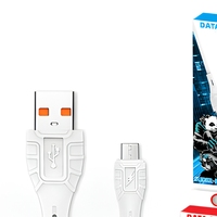 Kabel Data Micro USB PVC Pengisian Cepat USB-A ke Micro USB untuk Ponsel Tablet Smart Watch