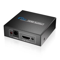 Divisor HDMI 1X2 Divisores y convertidores de Video 1 en 2 salidas para monitores duales PS3 DVD y HDTV Compatible con dispositivos HDMI