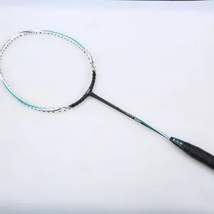 Best selling Badminton Racket Wholesale Carbon Fiber Flam Fabric Shaft 4U Weight for Amateur men women fitness sports