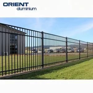 制造商装饰铝丝护栏板铝槽板条护栏板农村铝围栏