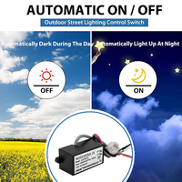 Interruptor con Sensor Automático para Iluminación Exterior CNRIYA AA301G, 95-305V, Fotocontrol Electrónico, Encendido/Apagado al Anochecer/Amanecer, LED Inductivo para Interiores/Exteriores